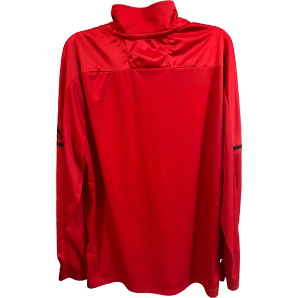 Men's adidas Red New Jersey Devils Under the Lights AEROREADY Quarter-Zip Large - Picture 3 of 10